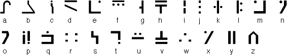 minecraft standard galactic alphabet font